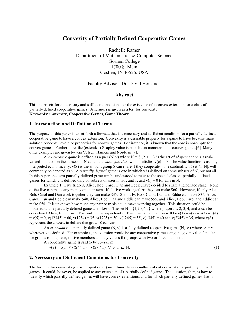 Convexity of Partially-Defined Cooperative Games