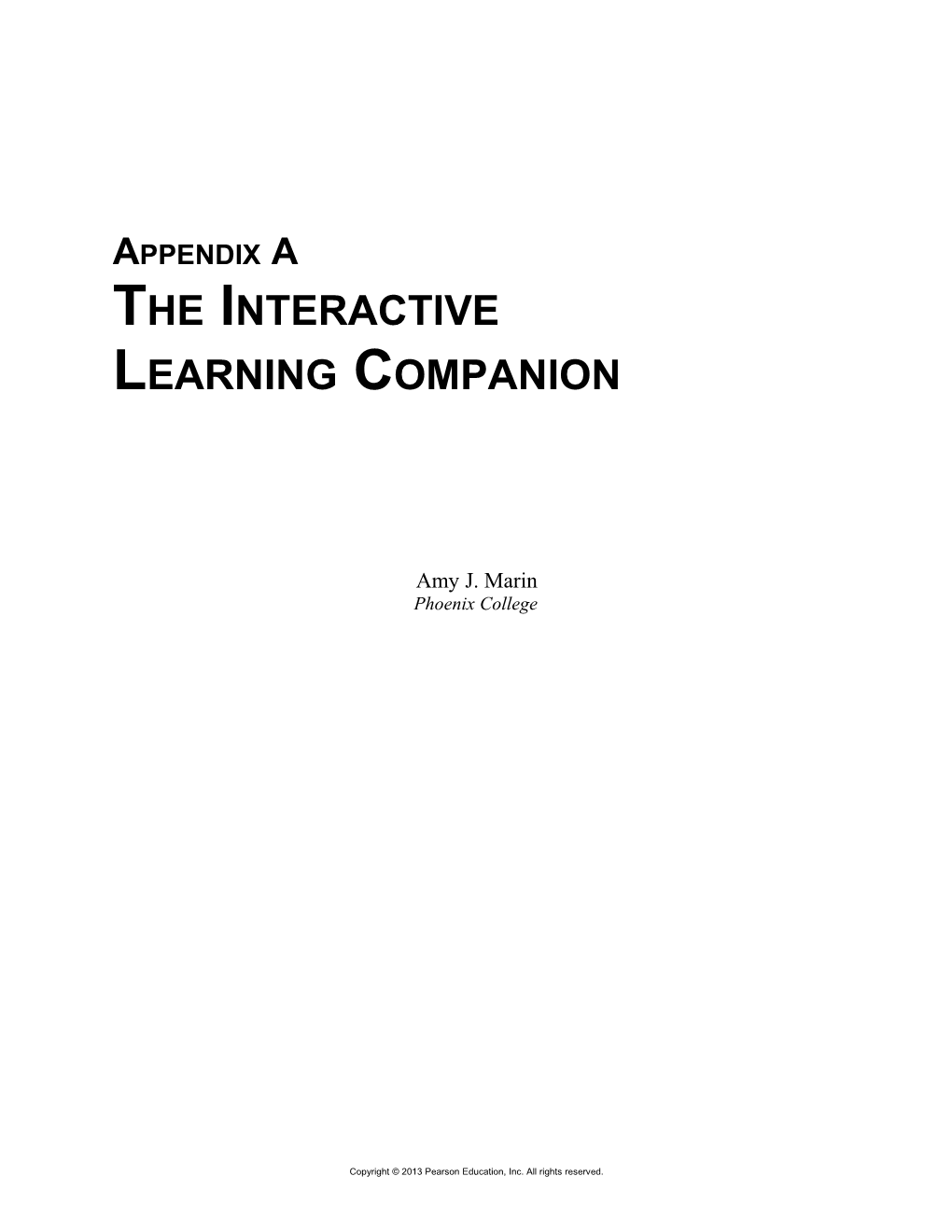 Cooperative Learning Companion