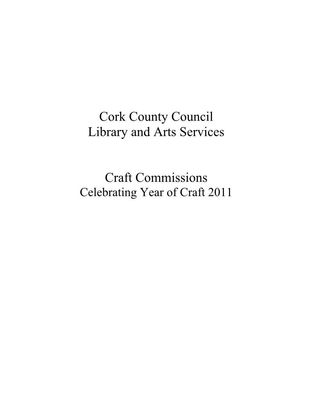 Cork County Library and Arts Services