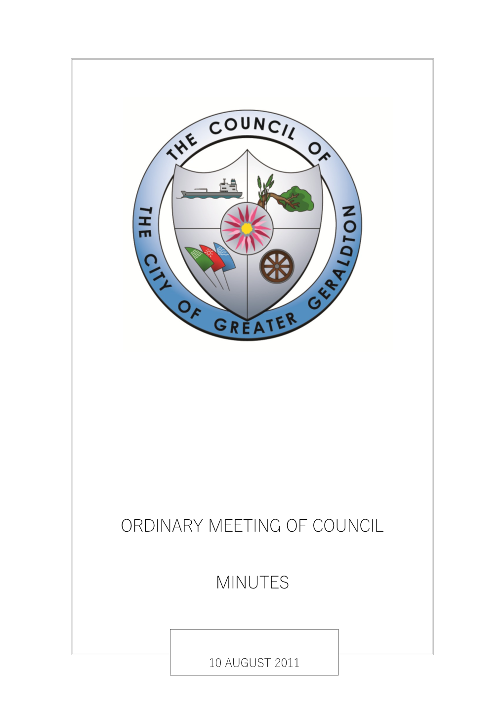 Council Minutes for 10 August 2011