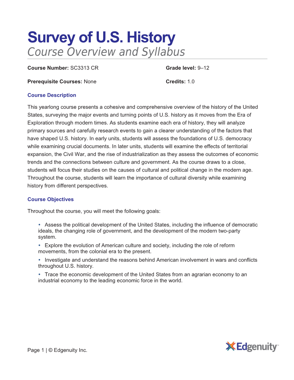 Course Overview and Syllabus