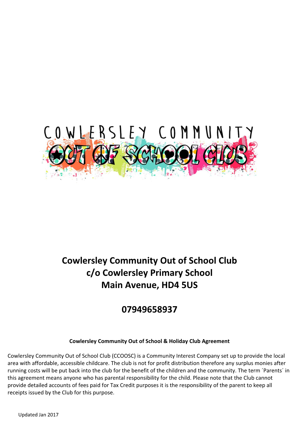 Cowlersley Community out of School Club