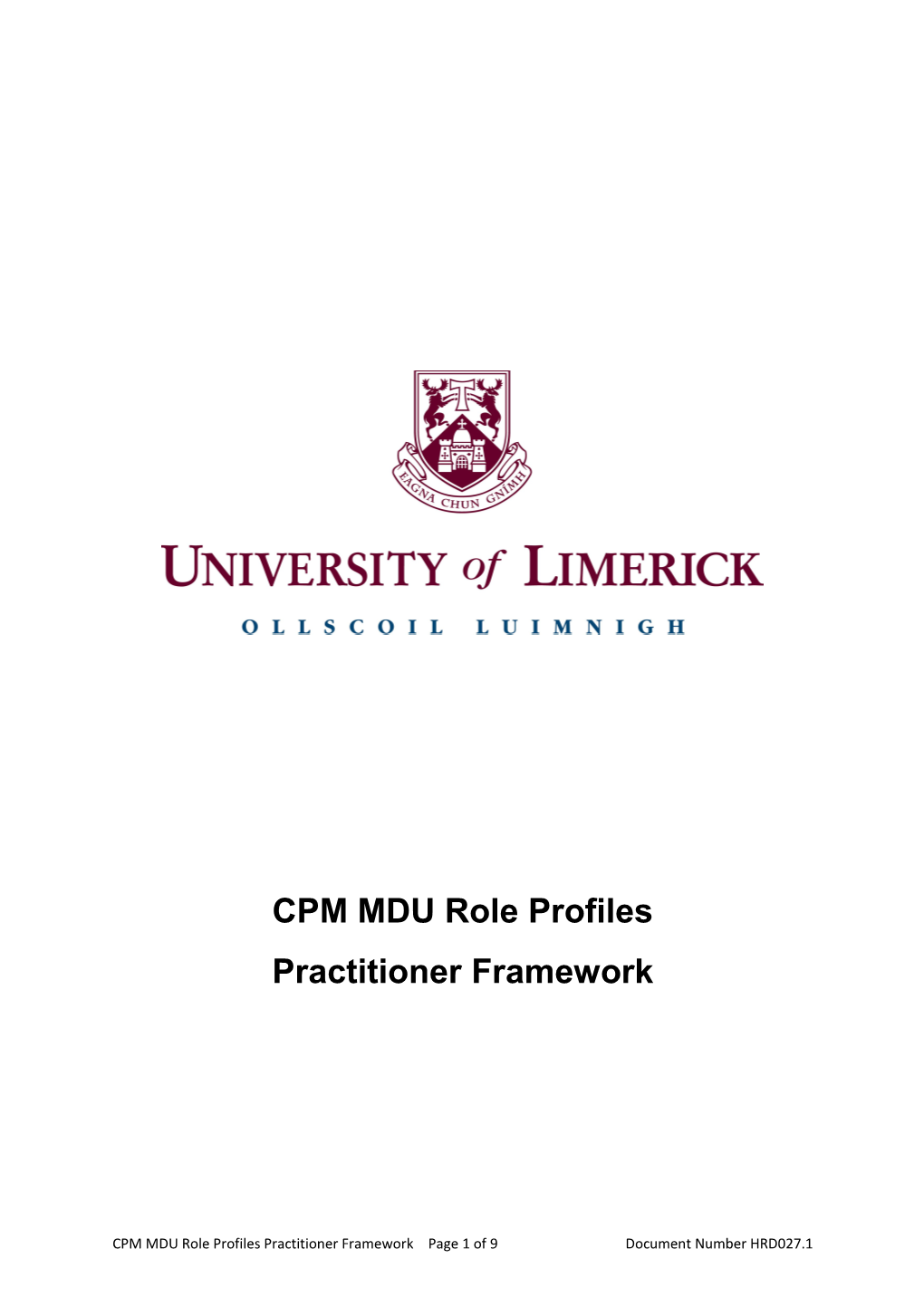 CPM MDU Role Profiles