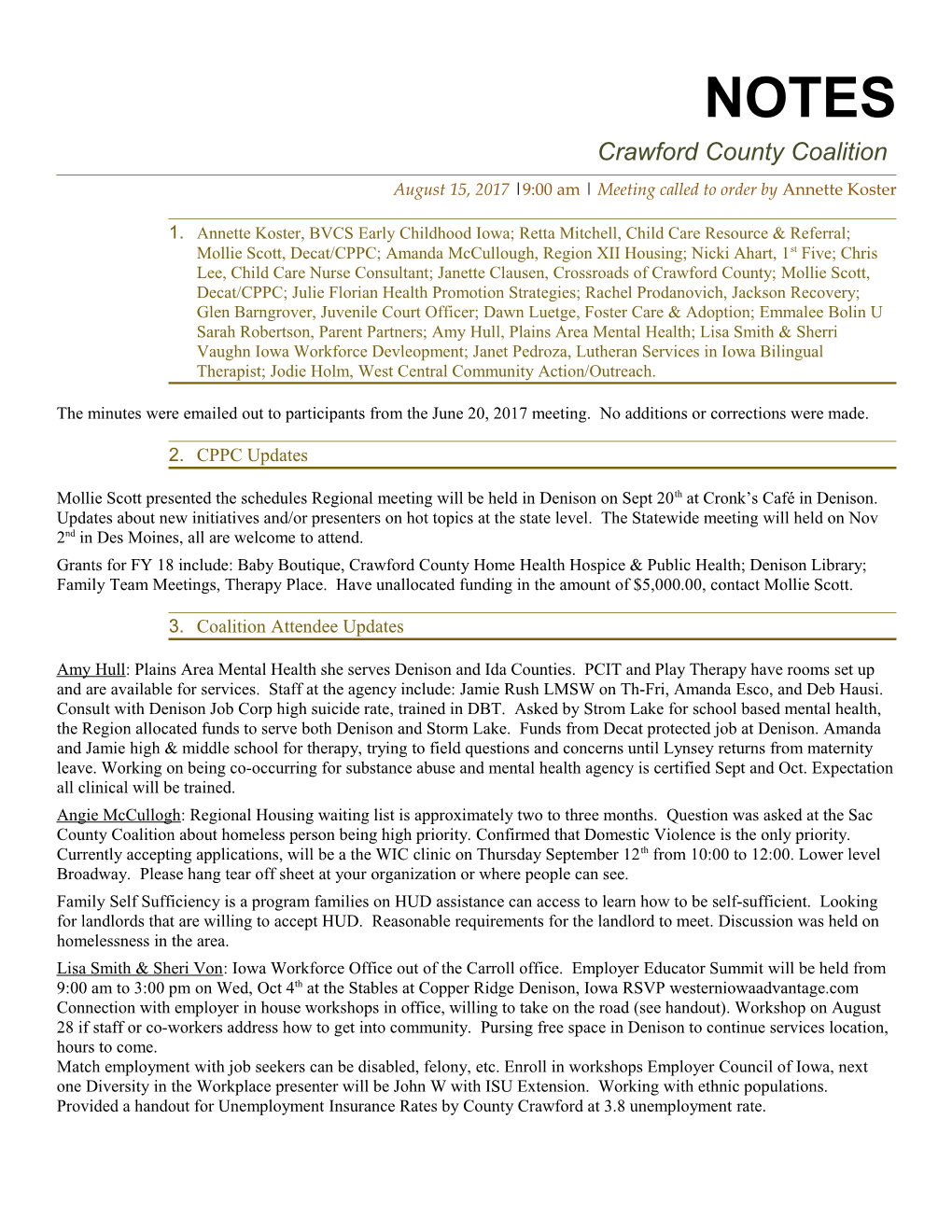 Crawford County Coalition