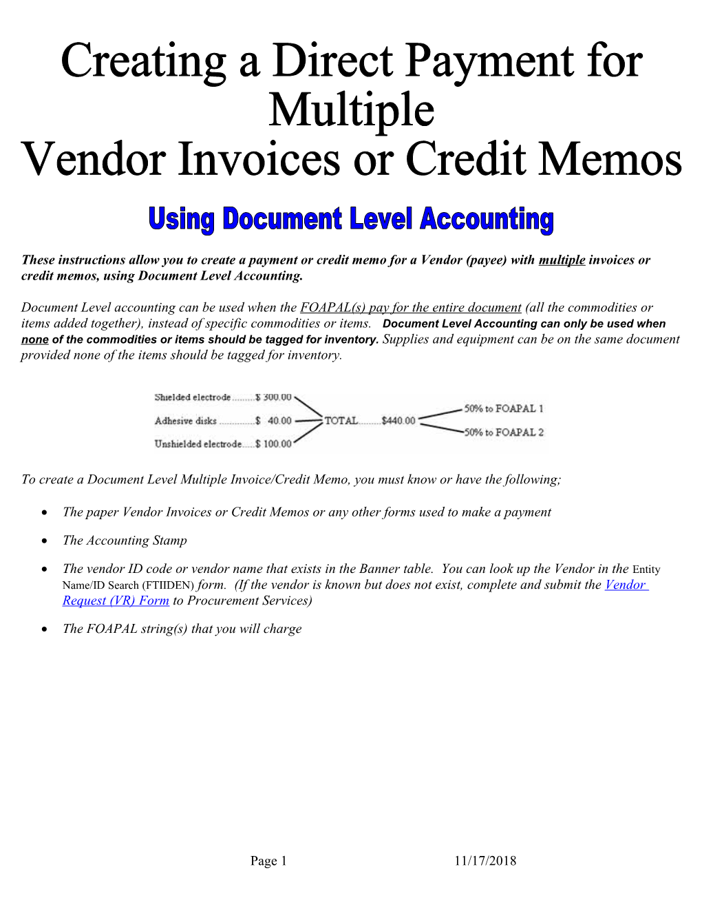 Creating a Payment Or Credit on an Invoice/Credit Memo Form