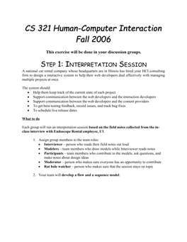 Cs 321 Human-Computer Interaction