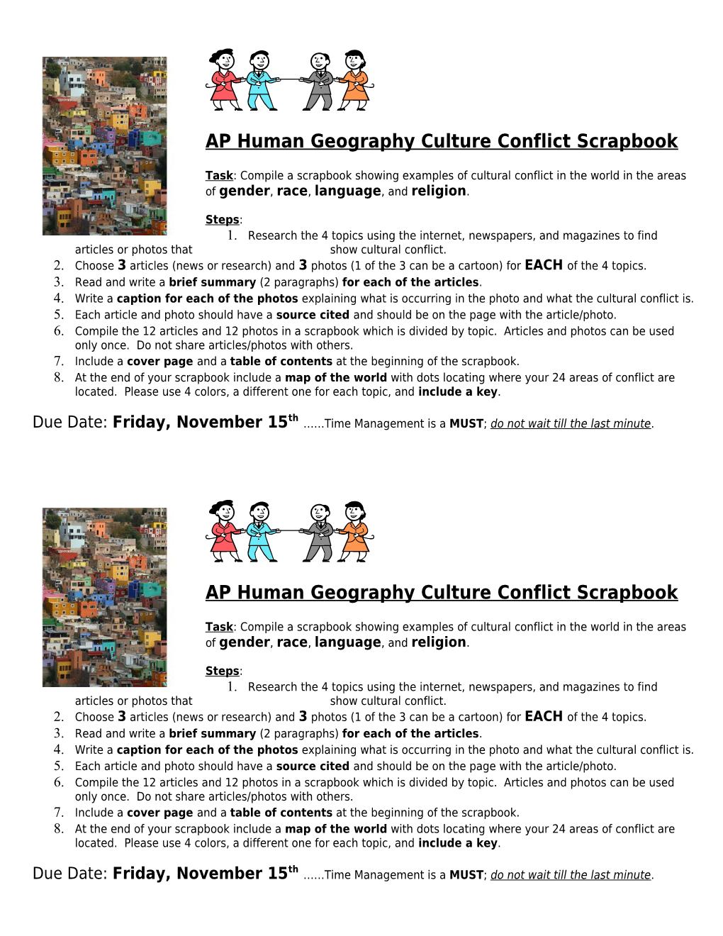 Culture Conflict Scrapbook