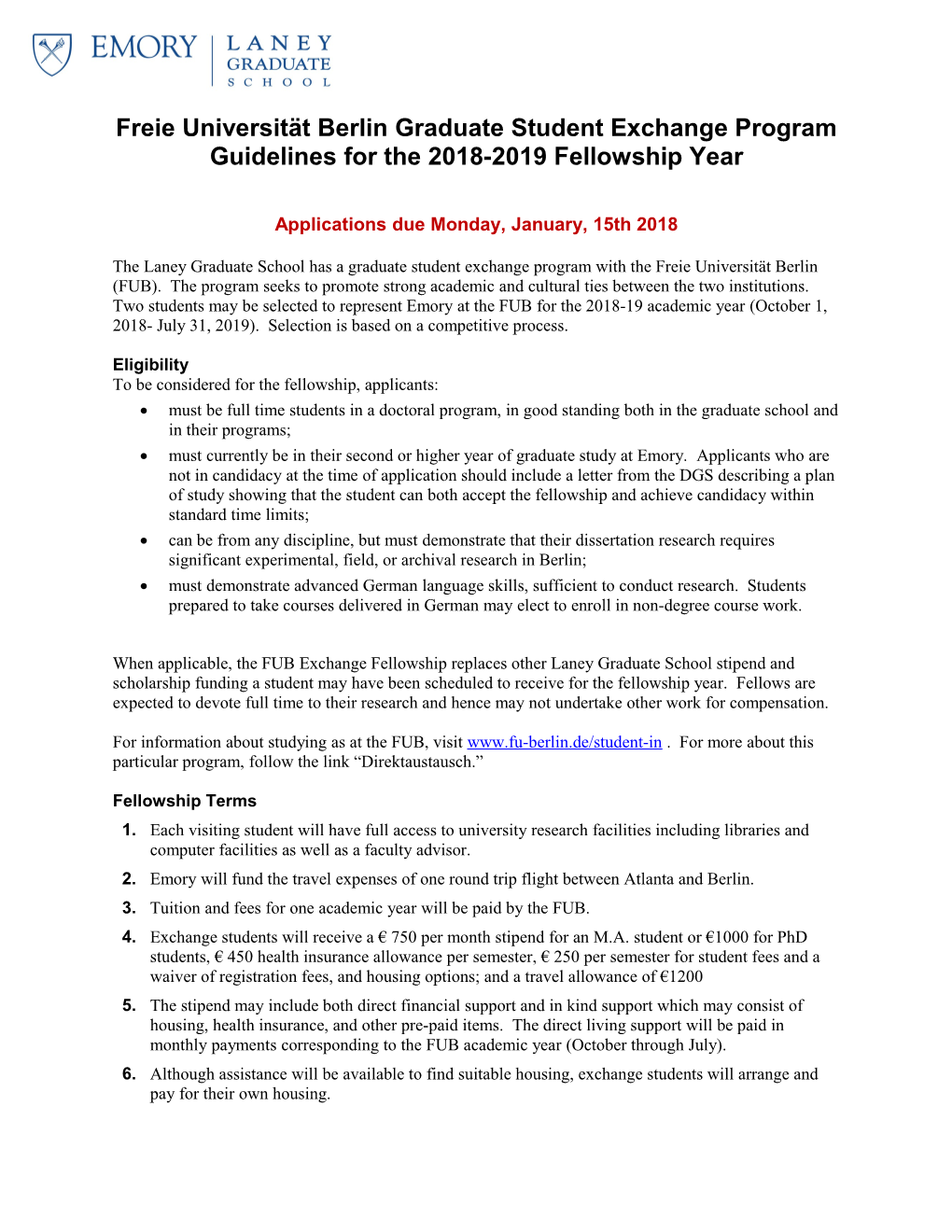 Dean S Teaching Fellowship 2008-2009 Guidelines