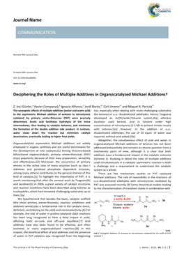 Deciphering the Roles of Multiple Additives in Organocatalyzed Michael Additions