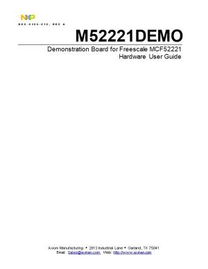 Demonstration Board for Freescale MCF52221