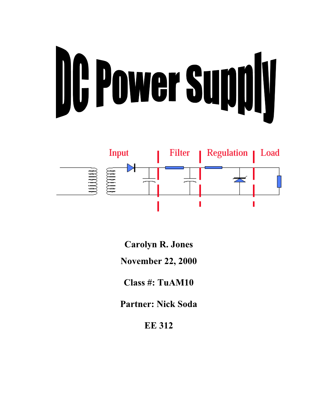 Design of Power Supply & Selection of Component Value