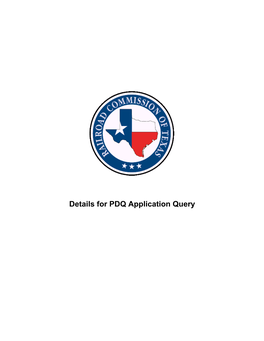 Details for PDQ Application Query