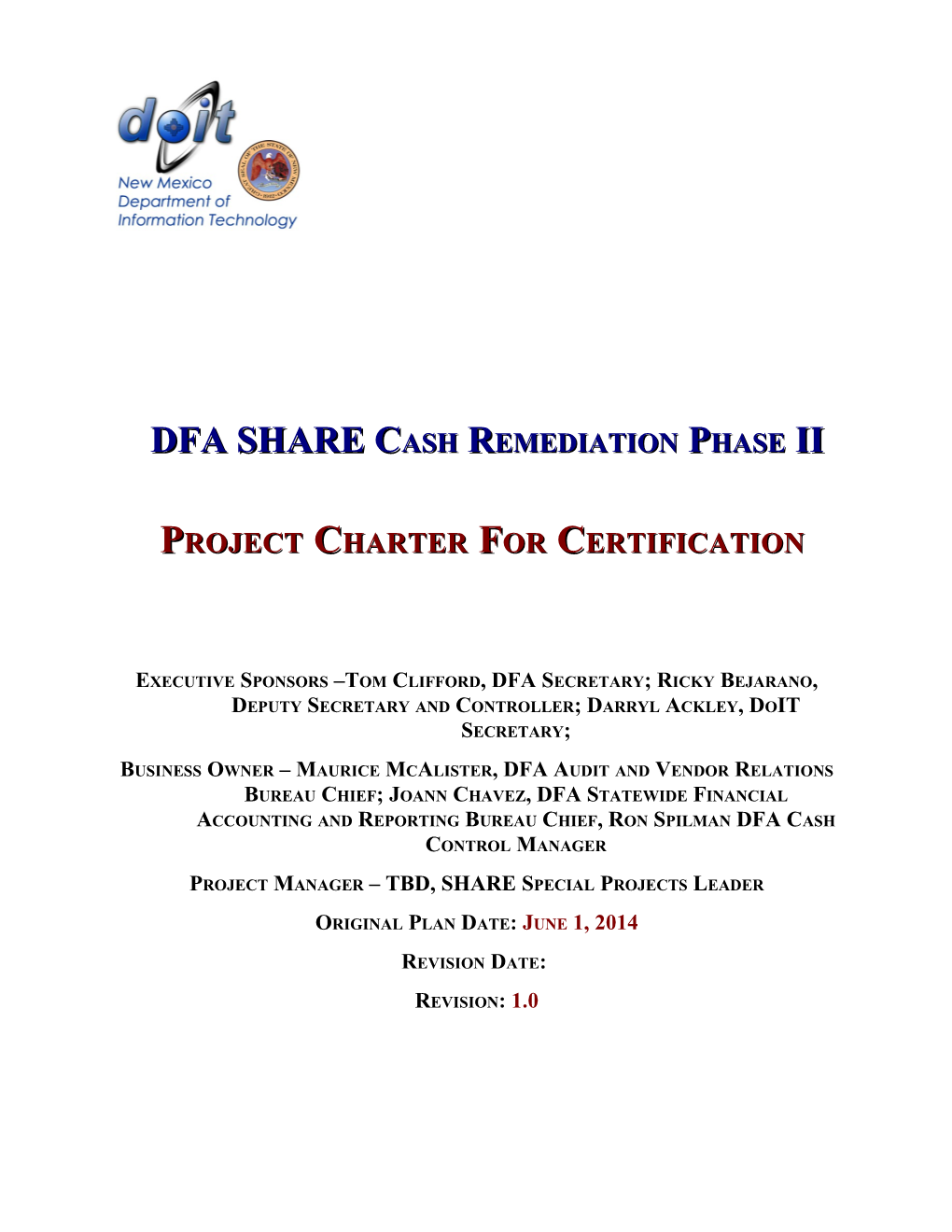 DFA SHARE Cash Remediation Phase II