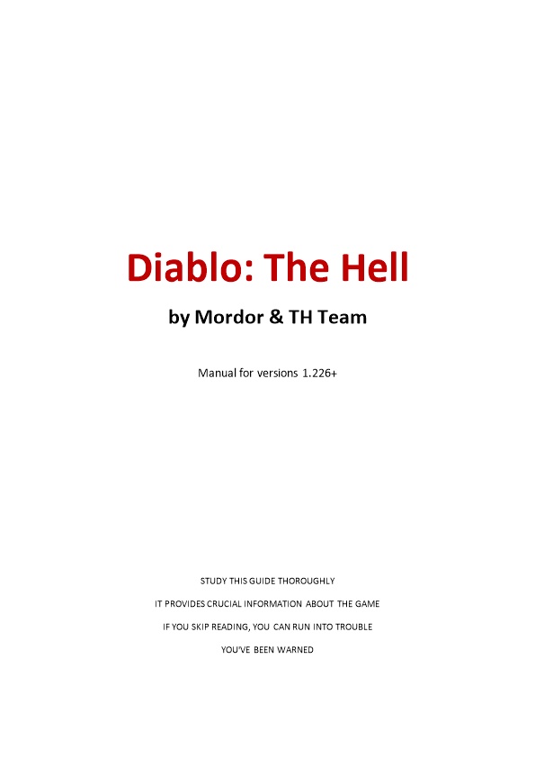 Diablo: the Hell