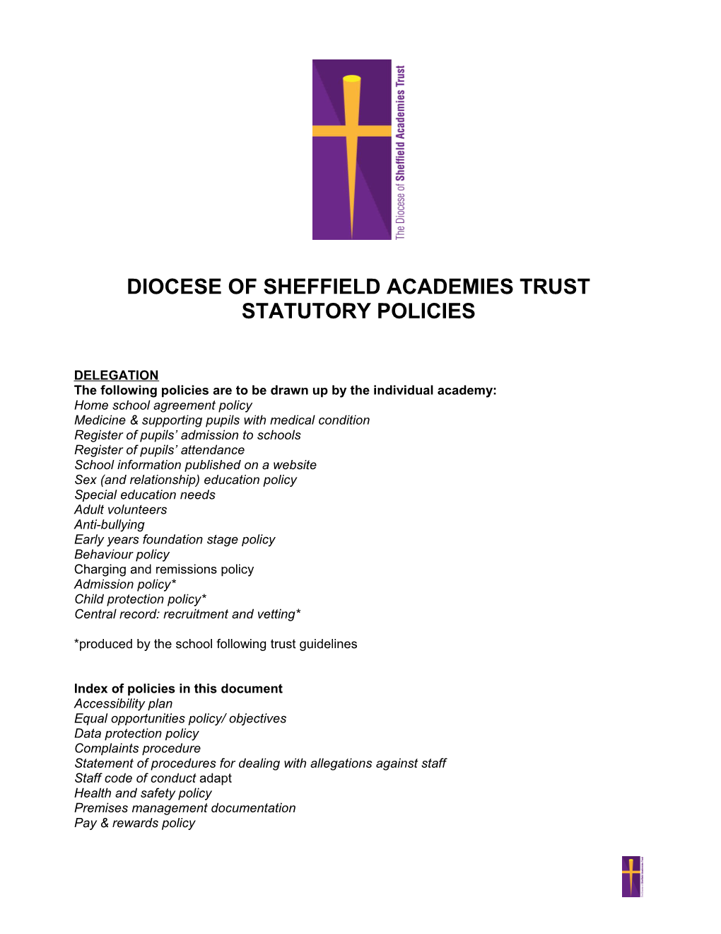 Diocese of Sheffield Academies Trust