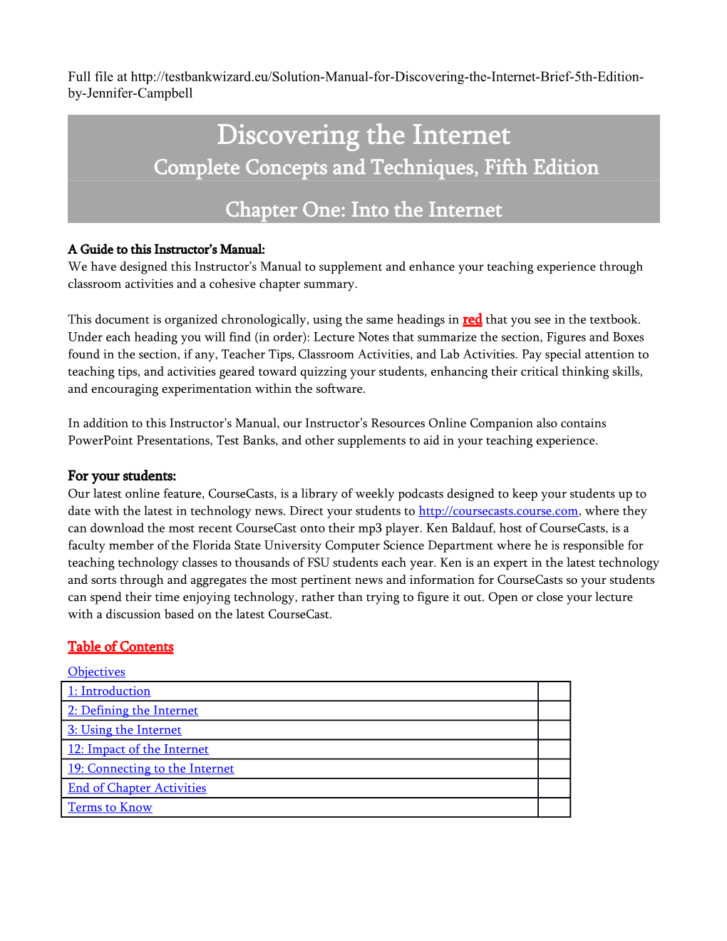 Discovering the Internetcomplete Concepts and Techniques, Fifth Edition