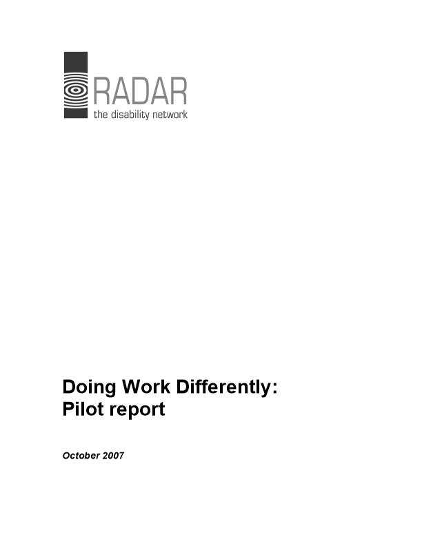Doing Work Differently Report