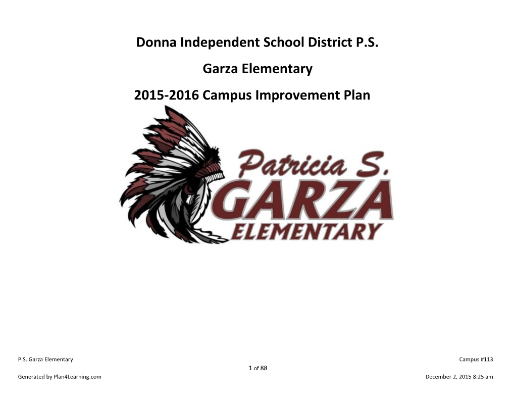 Donna Independent School District P.S. Garza Elementary