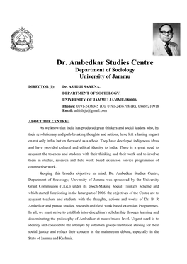 Dr. Ambedkar Studies Centre