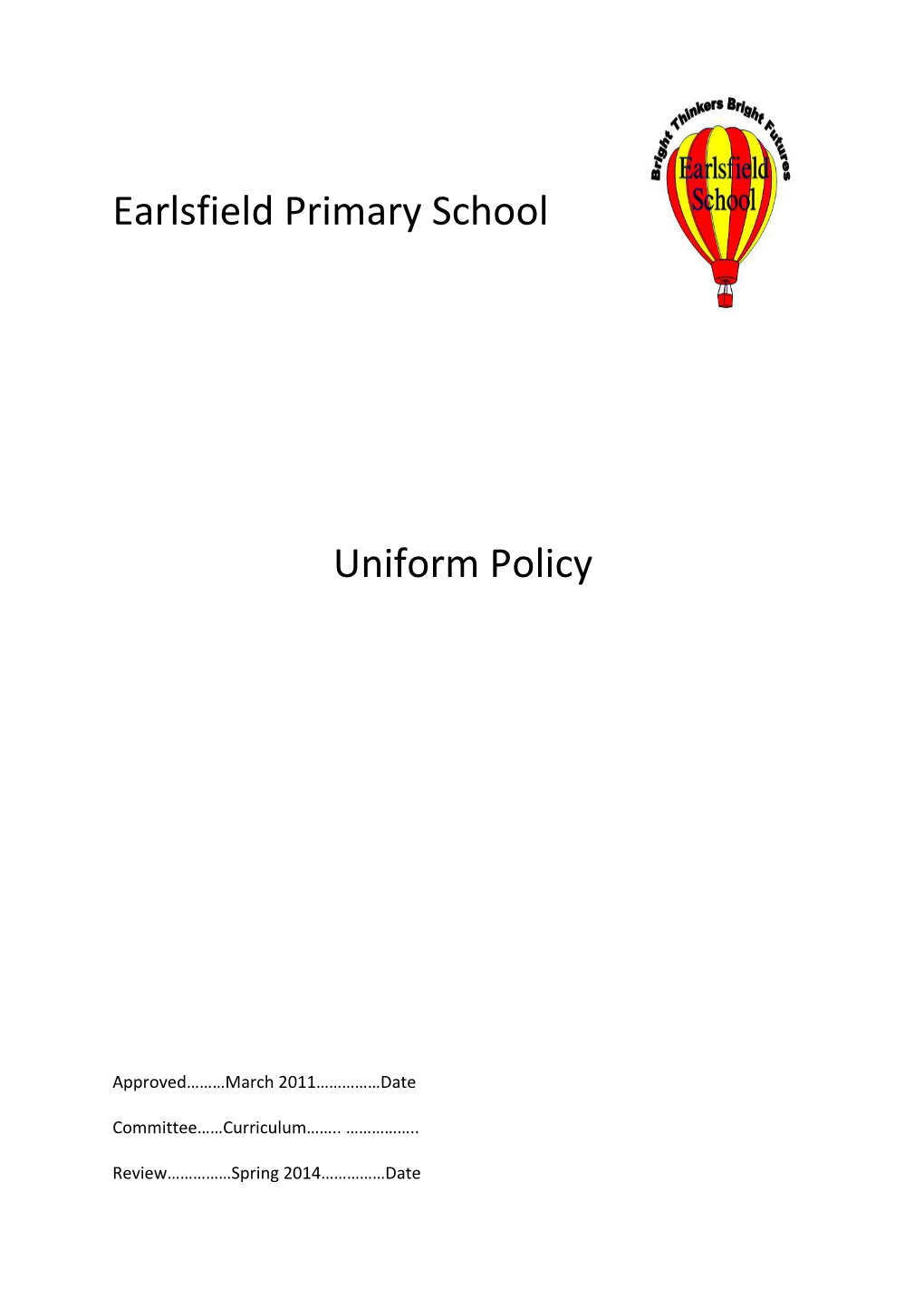 Draft Content of School Race Equality Policy