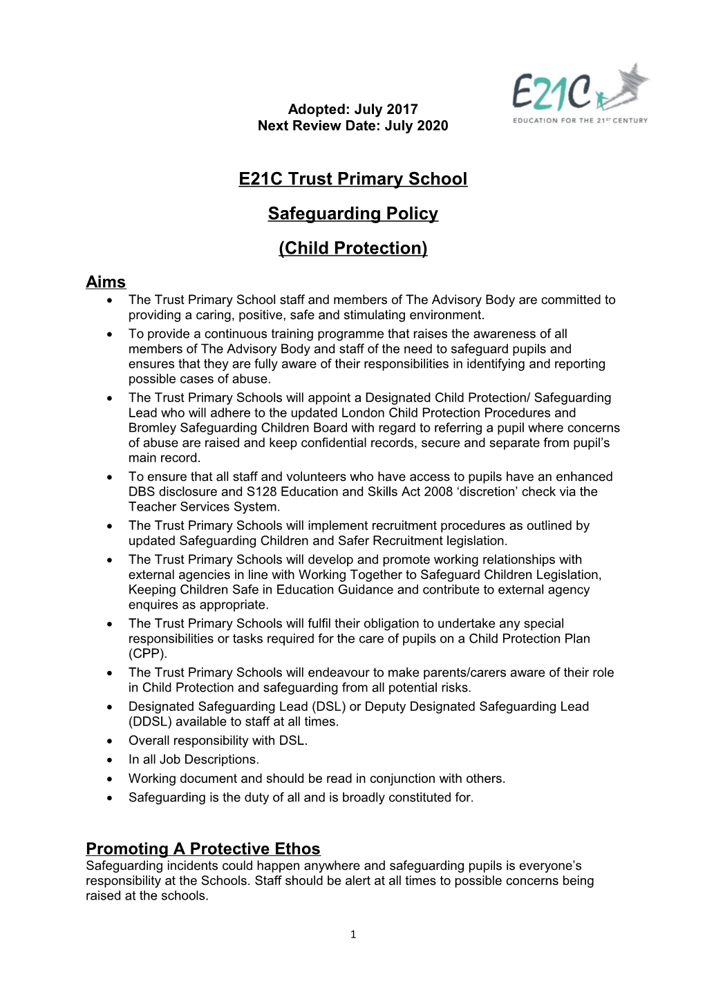 E21C Trust Primary School