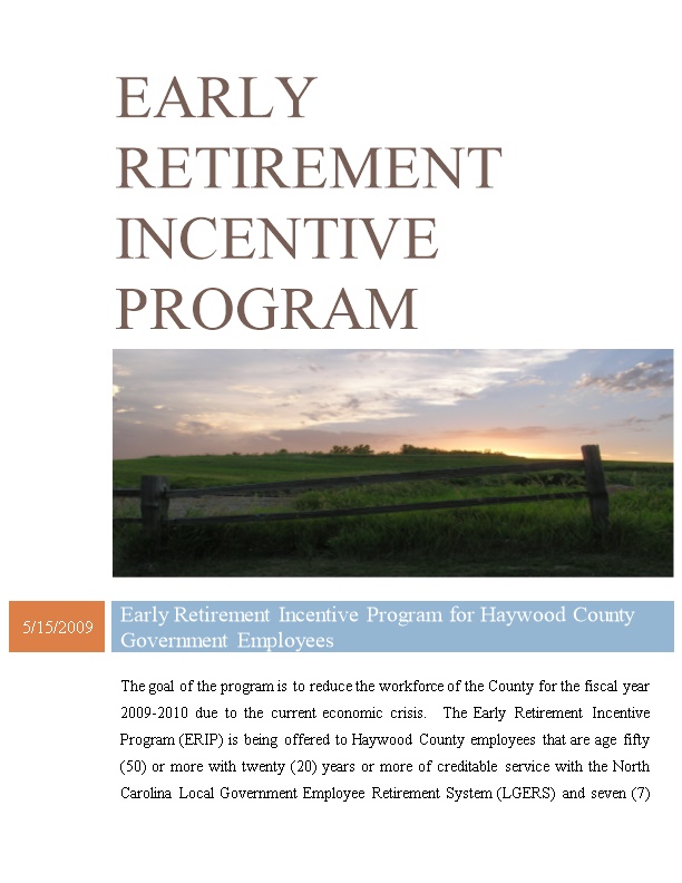 Early Retirement Incentive Program
