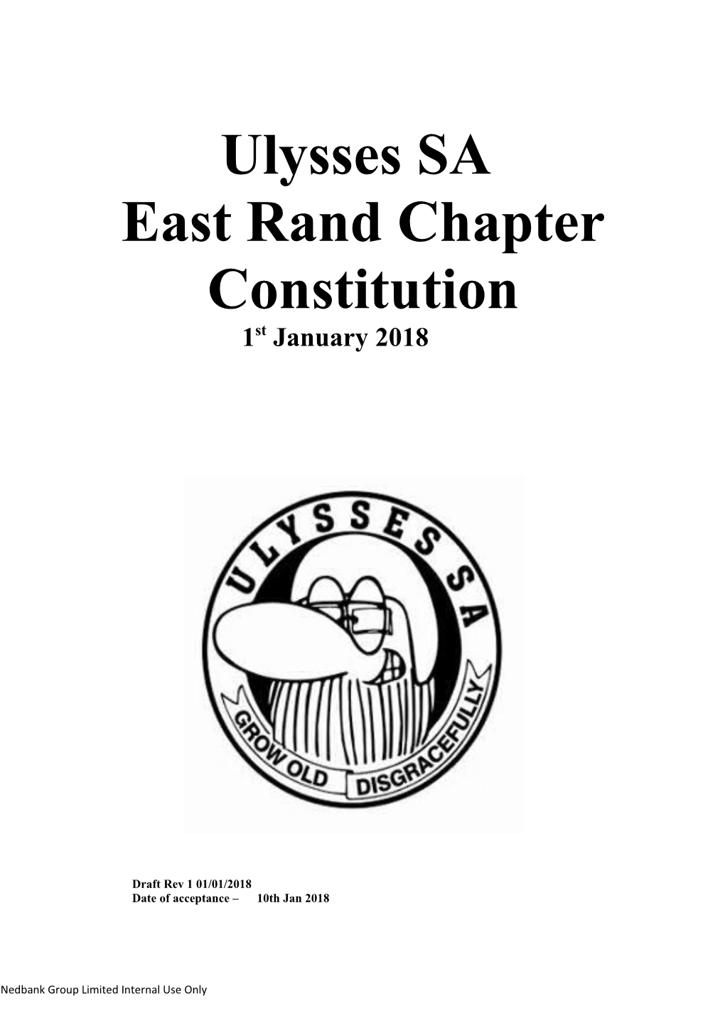 East Rand Chapter Constitution
