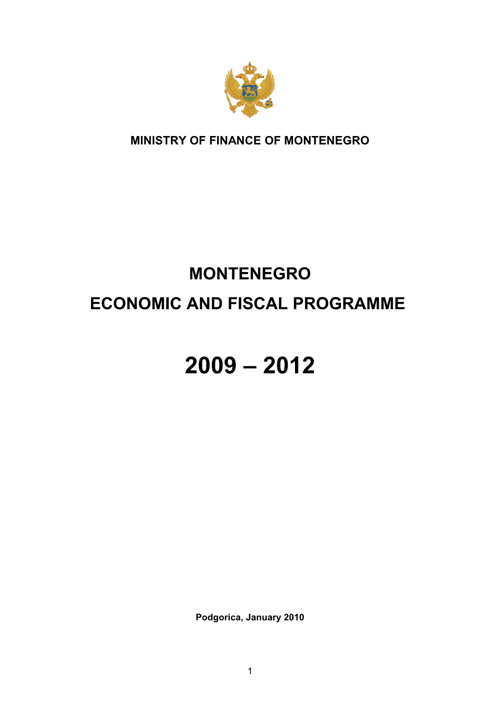 Economic and Fiscal Programme