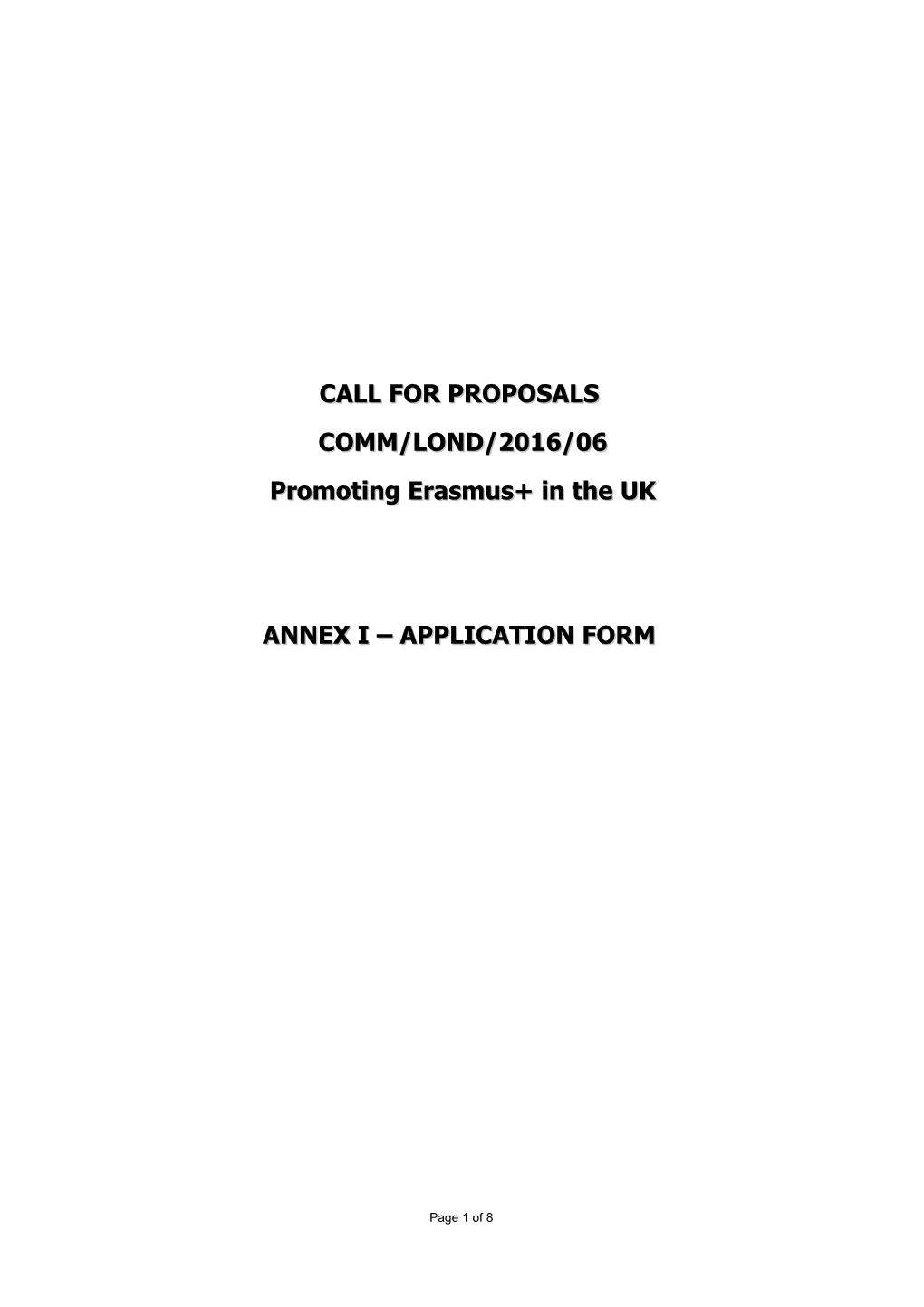 ED Application Form 2009