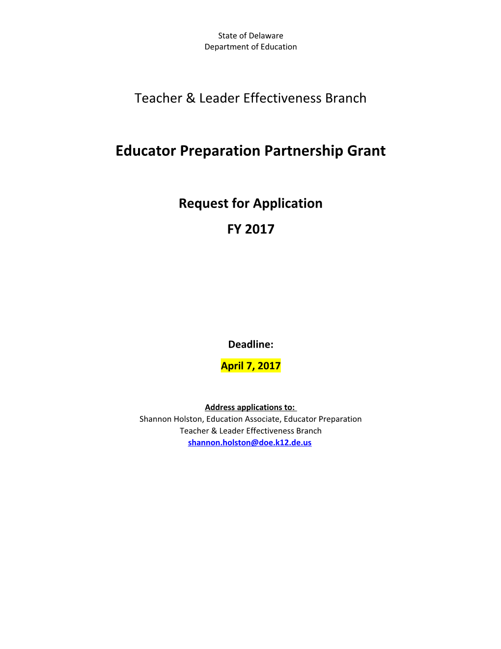 Educator Preparation Partnership