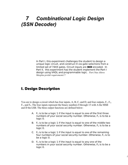EE 3714Combinational Logic Design