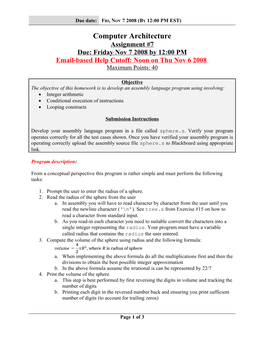 Email-Based Help Cutoff: Noon on Thu Nov 6 2008