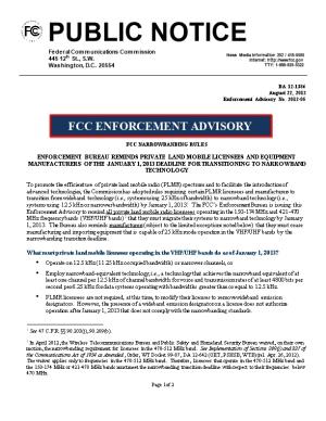Enforcement Advisory No. 2012-05