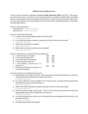 ENGD New Chemical Review Form