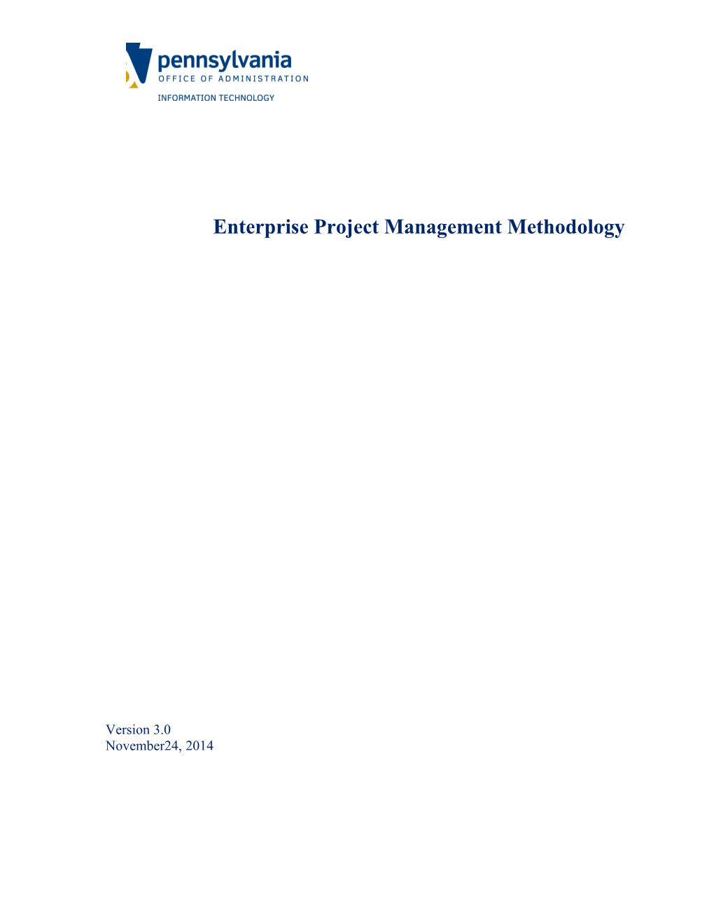 Enterprise Project Management Methodology