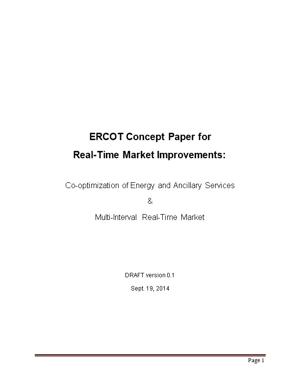 ERCOT Concept Paper For