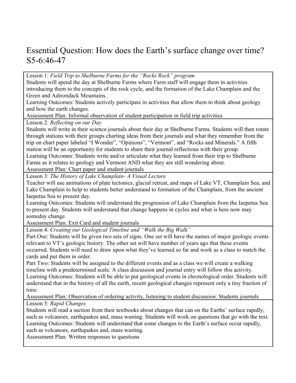 Essential Question: How Does the Earth S Surface Change Over Time