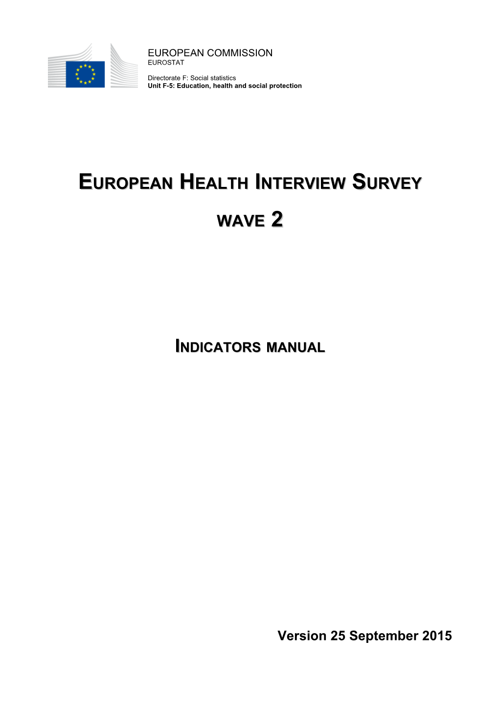 European Health Interviewsurvey