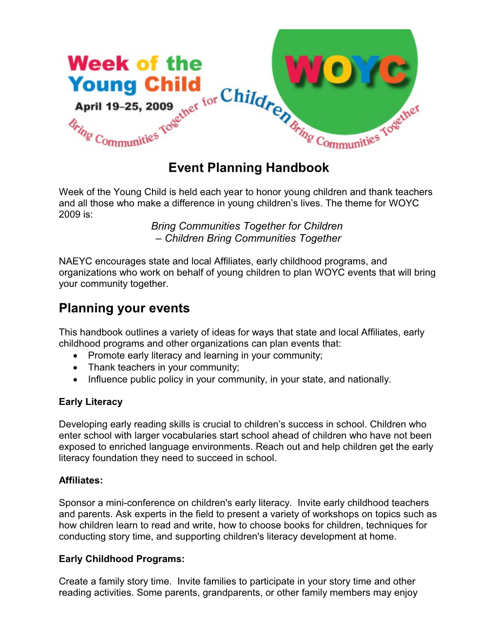 Event Planning Handbook