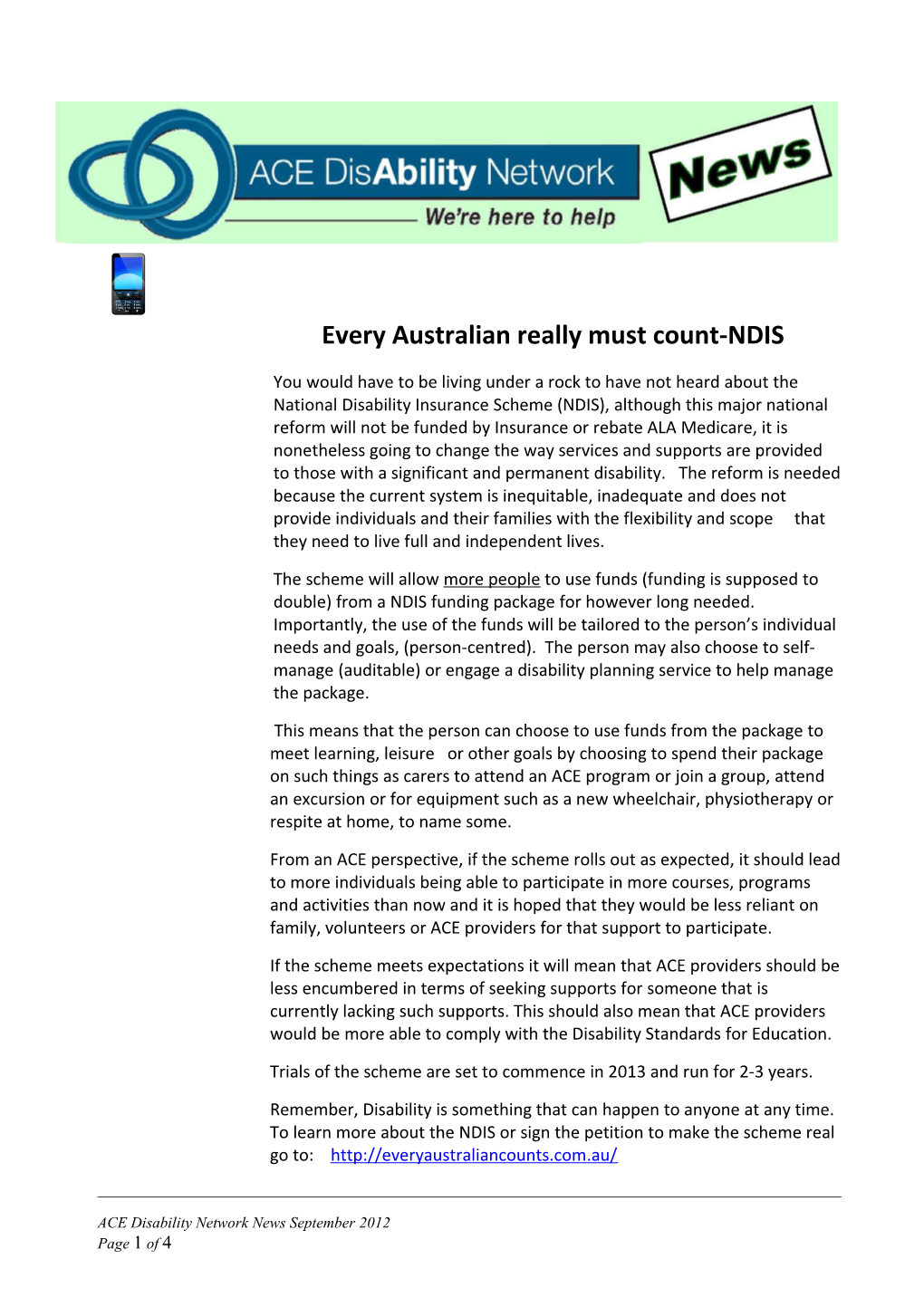 Every Australian Really Must Count-NDIS