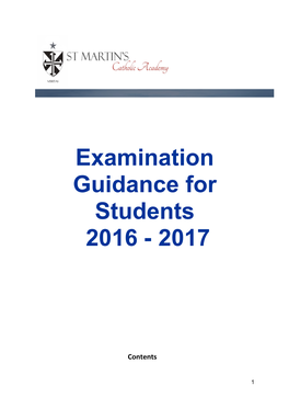 Examination Guidance for Students