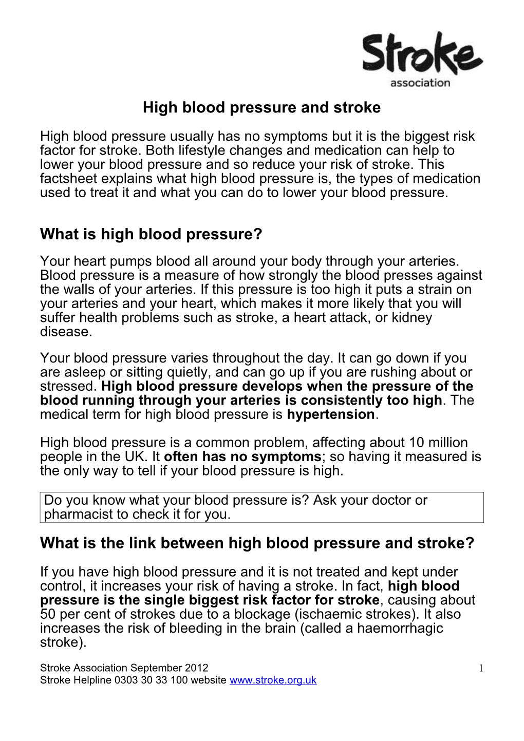 F6 High Blood Pressure