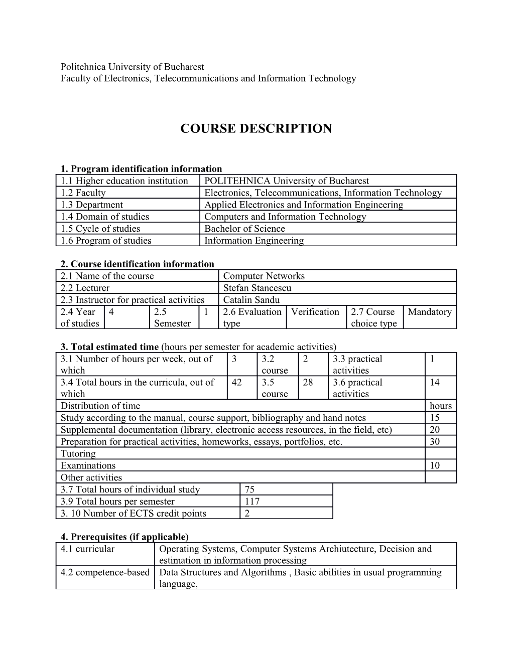 Facultyof Electronics, Telecommunications Andinformation Technology