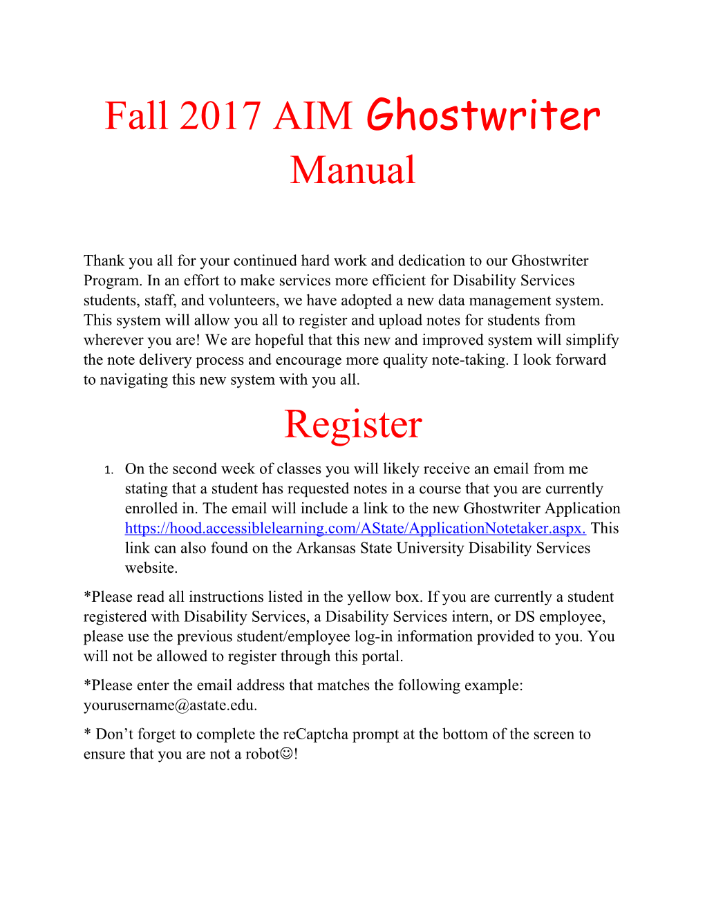 Fall 2017 AIM Ghostwriter Manual