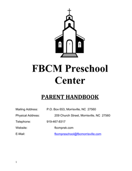 FBCM Preschool Center