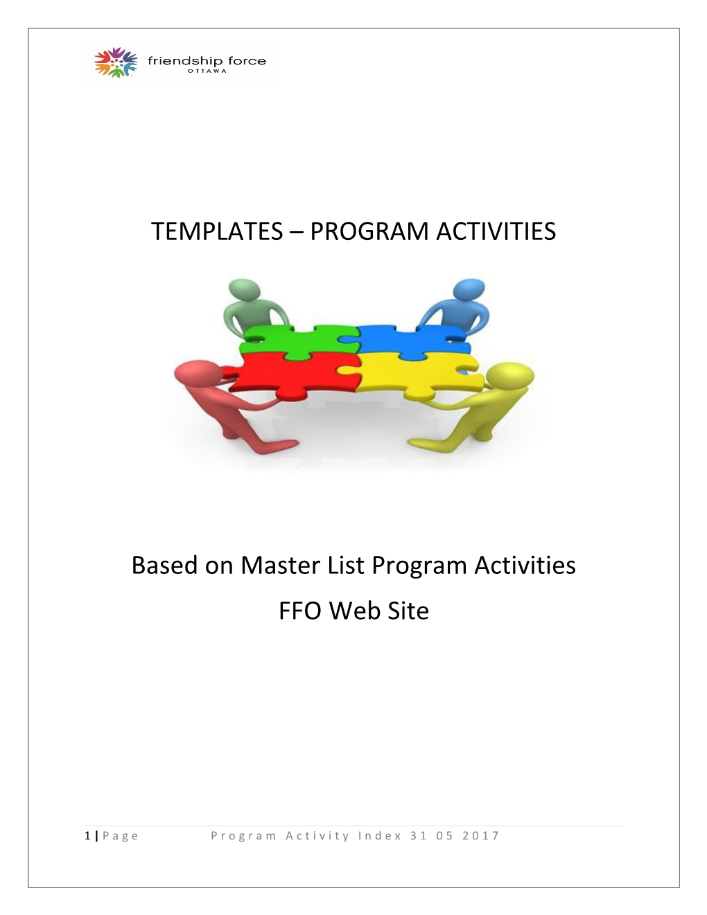 Ffo Program Activity Template