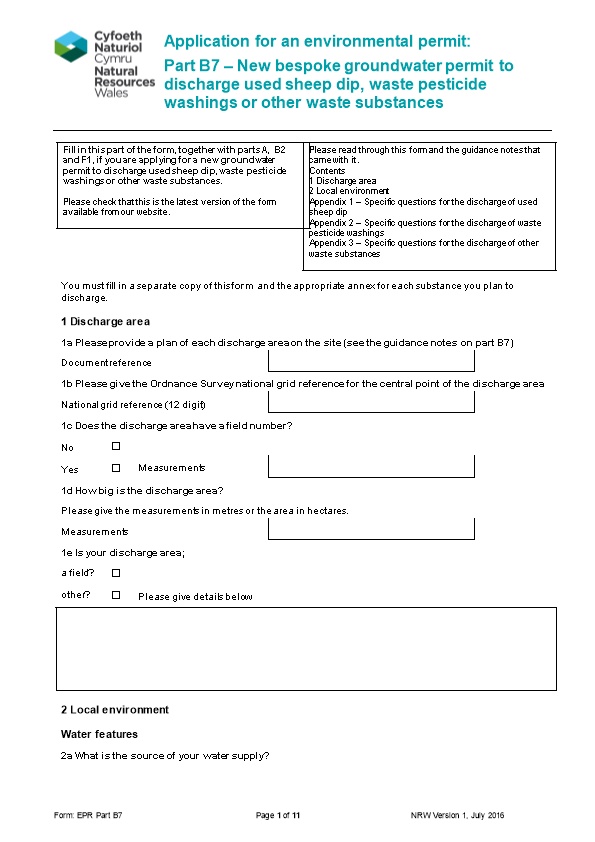 Fill in This Part of the Form, Together with Parts A, B2 and F1, If You Are Applying For
