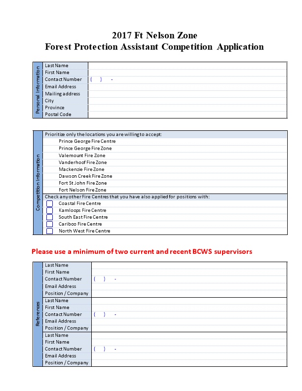 Forest Protection Assistant Competition Application