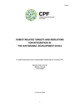 Forest-Related Targets and Indicators