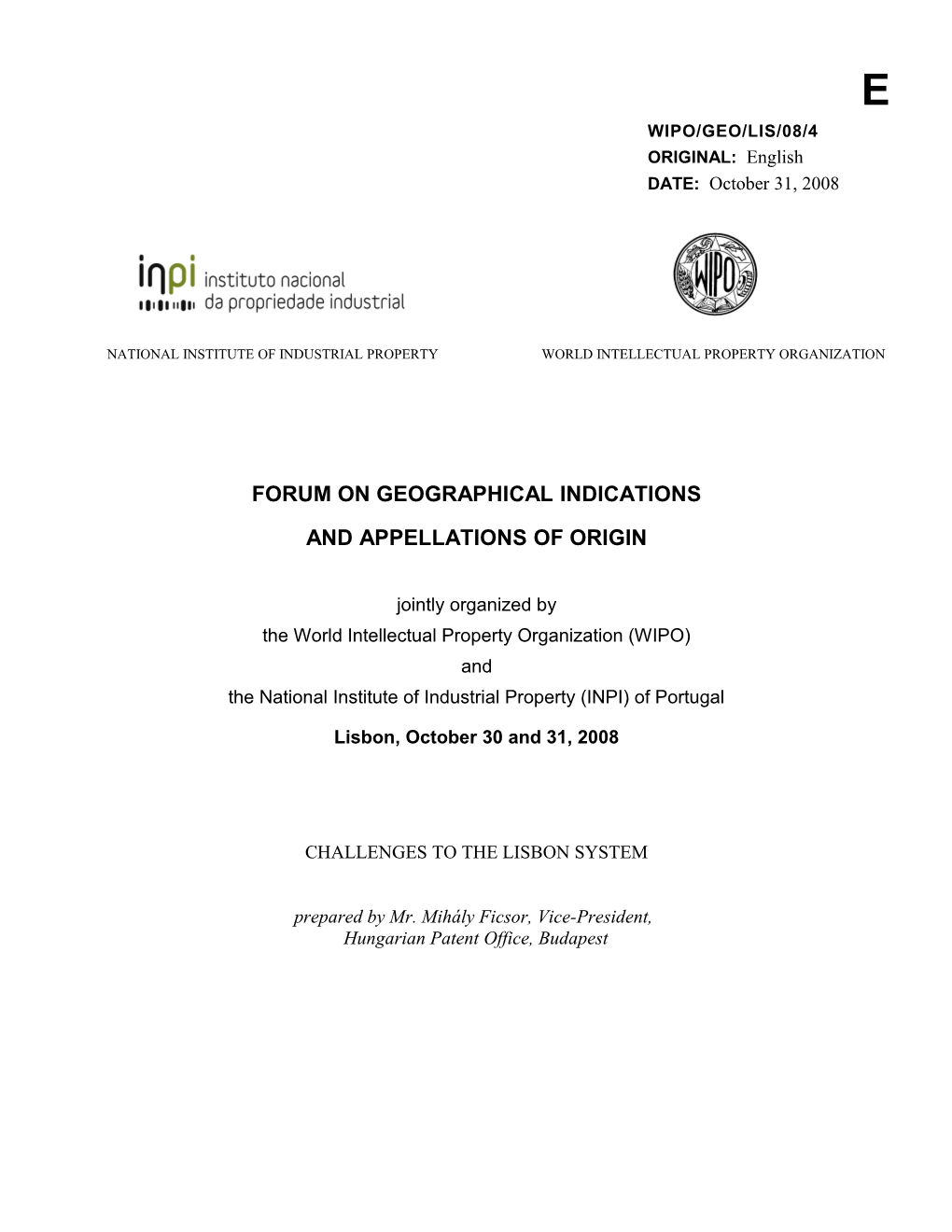 FORUM on Geographical Indications